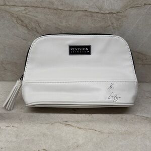 Revision Skincare White Cosmetic Bag with Landyn Hutchinson signature